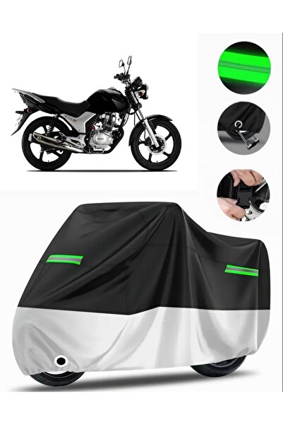 MotoEN Honda Cb 125E Rear Bag Compatible Premium Motorcycle Tarpaulin (Lock C...