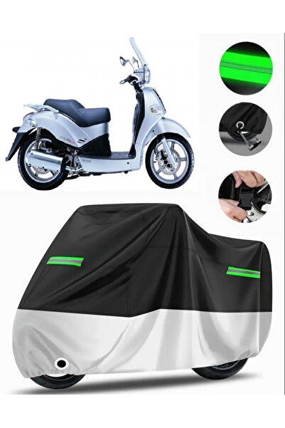 MotoEN غطاء خلفي متوافق مع Kymco People 250 من القماش المشمع الفاخر للدراجات ...