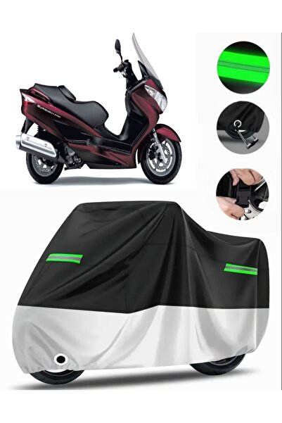 MotoEN سوزوكي بورجمان UH 200 متوافق مع القماش المشمع للدراجات النارية (قفل مت...