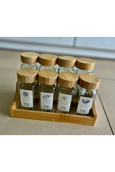 Lizzy 8-Piece Spice Bowl with Ladder Stand