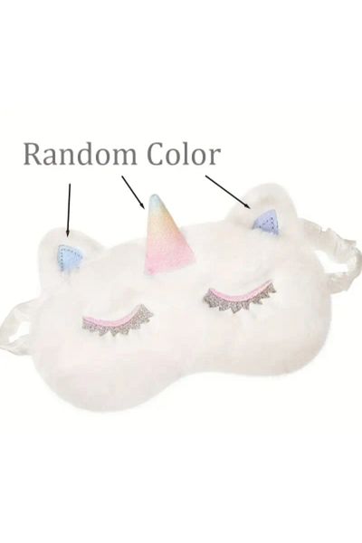 SS HOME CONCEPT White Unicorn Sleeping Headband and Goggles