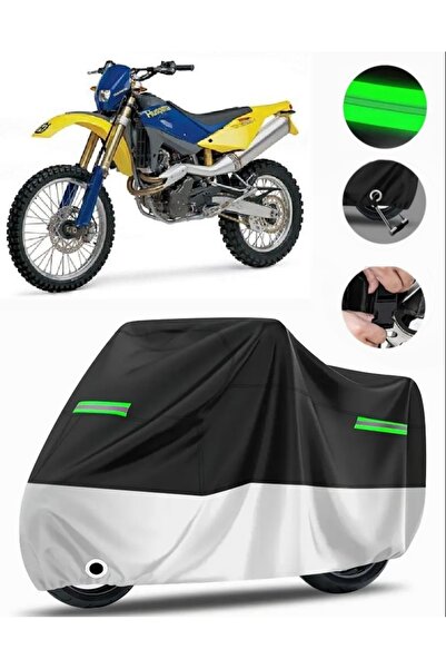 MotoEN Husqvarna Te 610 Rear Bag Compatible Premium Motorcycle Tarpaulin (Loc...