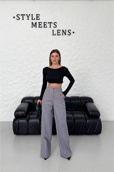 JANSO GROUP -Women's Loose Leg Long Fabric Pants