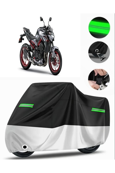 MotoEN غطاء خلفي متوافق مع Kawasaki Z 900 مصنوع من القماش المشمع الفاخر للدرا...
