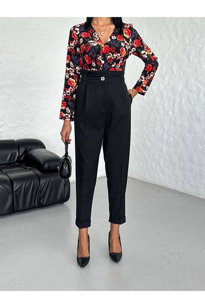 JANSO GROUP -Women's Narrow Leg Double Fabric Pants