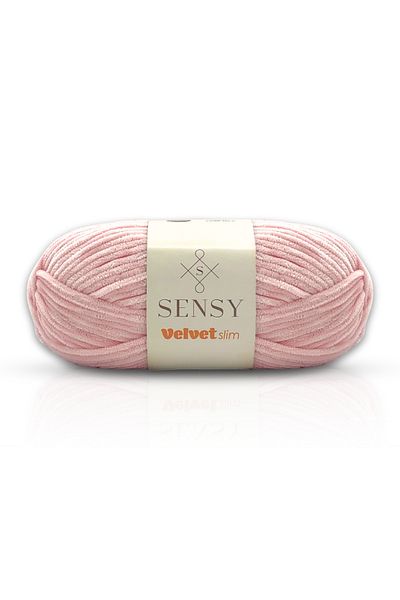 SENSY Velvet Slim Hand Knitting Yarn - Sweater Yarn - Blanket Yarn - Velvet - Amigurumi - Pink