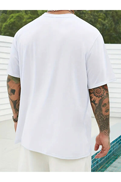 PENTHİLUS Ανδρικό μπλουζάκι με γραφικό τύπωμα Coconut Tree 100% βαμβάκι