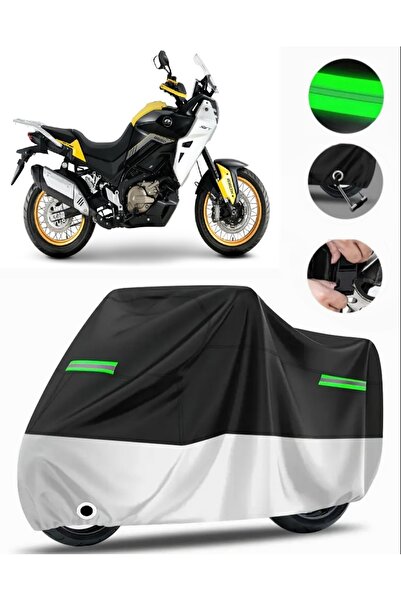 MotoEN Qj Svt650X Topcase Compatible Premium Motorcycle Tarpaulin (Lock Compa...