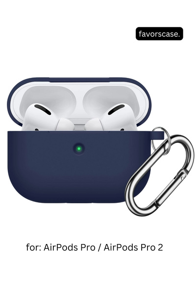 favorscase AirPods Pro / Pro 2. Nesil Uyumlu Yumuşak Silikon Kopçalı Kulaklık...