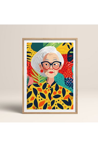 HOMEPACK Единична картина в дървена рамка, единичен плакат, картина TK/904