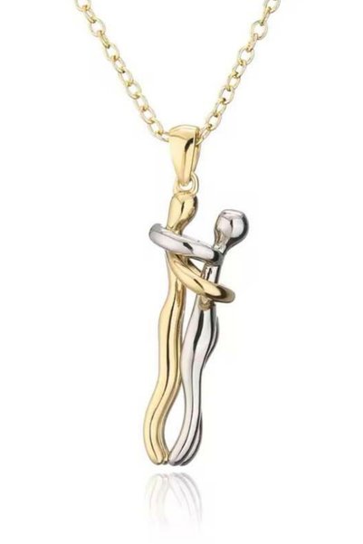 shop Loving Couple Hug Necklace Boxed
