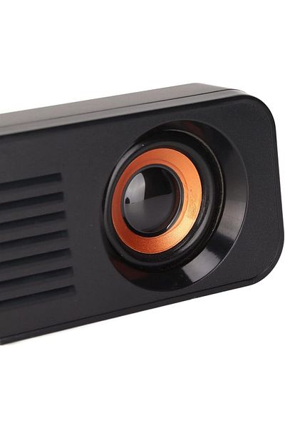 COOYA سماعات كمبيوتر، سلكية تعمل بمنفذ USB مع صوت ستيريو بزاوية 360 درجة، سماعات سطح مكتب محمولة للأجهزة اللوحية وسطح المكتب
