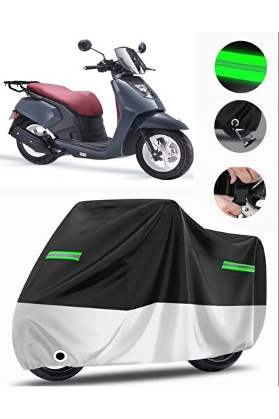 MotoEN Arora Gemma Back Bag Compatible Premium Motorcycle Tarpaulin (Lock Com...