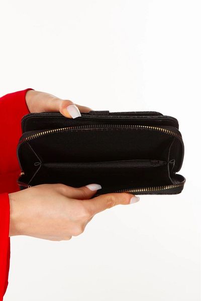 Newish Polo Portofel din țesătură cu model - modă, suport card și compartiment pentru telefon