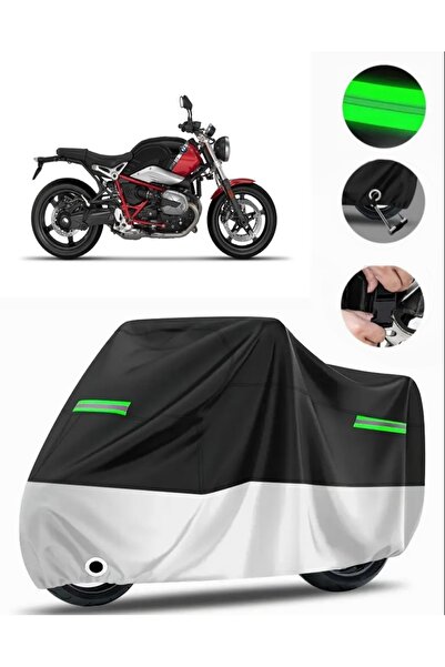 MotoEN Bmw R Nine t Rear Bag Compatible Premium Motorcycle Tarpaulin (Lock Co...