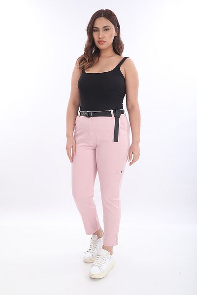 EXİTLİNE Women's Belted Side Pocket Trousers