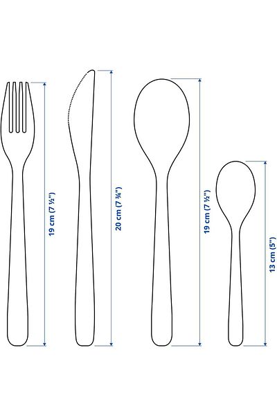 COOYA Silverware Cutlery Set, 16 Piece, Superior Quality 18/10 Stainless Steel Mirror Polished