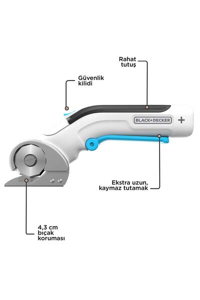 Black&Decker BLACK+DECKER HOBİ SERİSİ BCRC115 3.6V 1.5AH DÖNER MAKAS