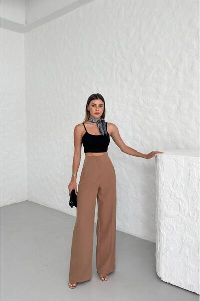 jansogroup -pantaloni largi de damă din pânză lungi