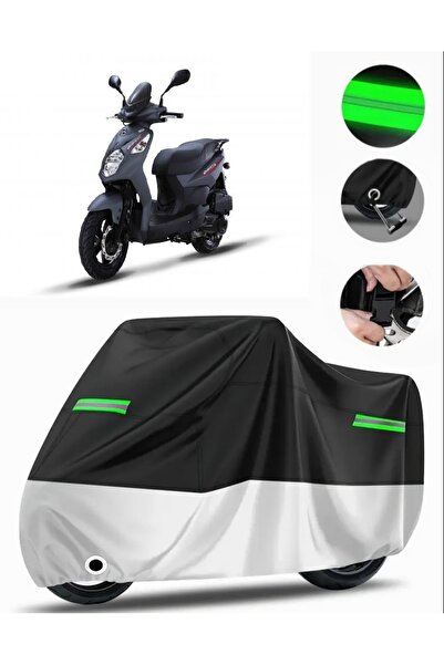 MotoEN Sym Orbit II 125i حقيبة خلفية متوافقة مع القماش المشمع للدراجات الناري...