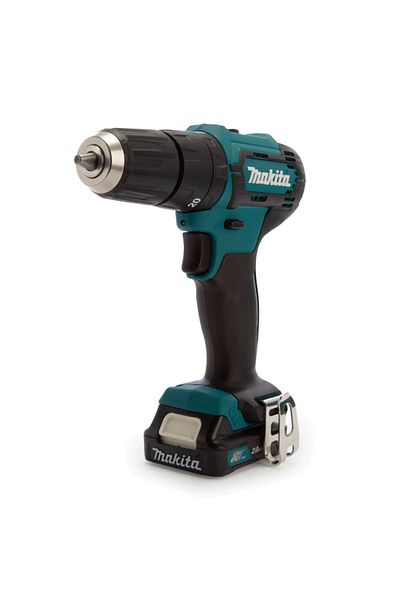 Makita مثقاب لاسلكي HP333DWAX1 للبناء والفولاذ والخشب، 12 فولت، 10 مم، 1.3 كجم