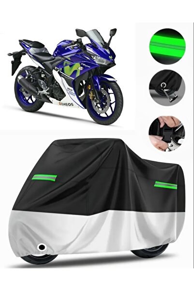 MotoEN غطاء دراجة نارية متوافق مع Yamaha YZF R25 Premium (متوافق مع القفل) - ...