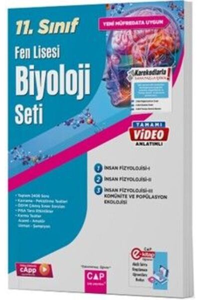 Çap Yayınları 11. Sınıf Biyoloji Fen Lisesi Seti