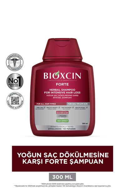 Bioxcin Forte Yoğun Bakım Kiti (TABLET-ŞAMPUAN-SERUM) Yoğun Saç Dökülmesi Seti 2 KUTU