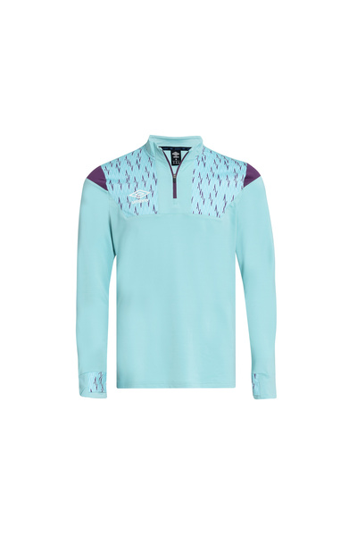 UMBRO Tracksuit Top Training Half Zipper Sports Sweatshirt Turquoise Water Green Umbro Training Tc-0127