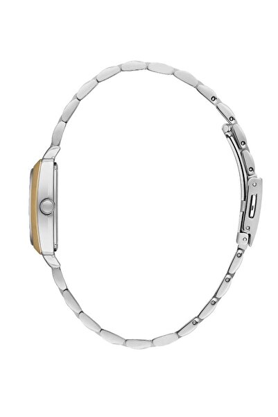 Daniel Klein Metallic Gold Women Wrist Watch Dk.1.13766-8 Rectangle Case