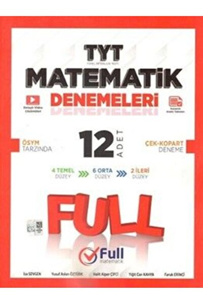 FULL YAYINLARI Full Matematik Yayınları TYT Matematik 12 x 40 Denemeleri