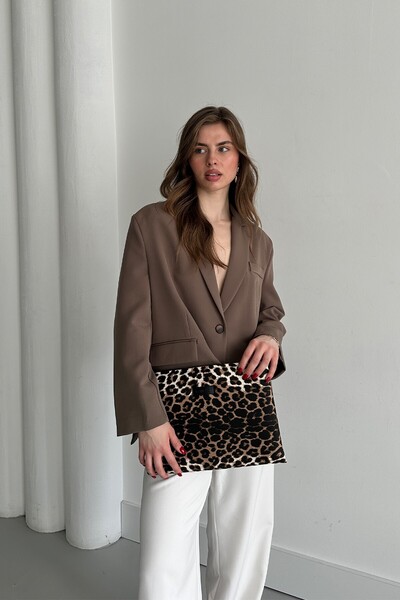 BAHELS Viral Leopar Portföy Çanta