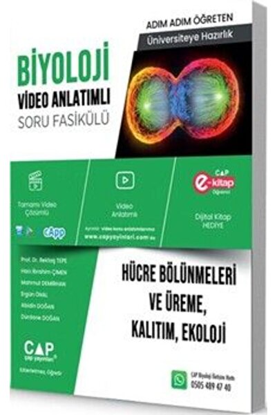 Çap Yayınları Çap Yayınları Üniversiteye Hazırlık Biyoloji Hücre Bölünmeleri ...