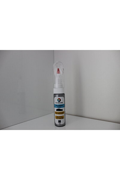 COLORGUARD Gümüş Gri Çelik Jant-jant Kapağı 2 In 1 Iğneli Ve Fırçalı Özel Şişe Rutuş-rütuş-rötuş Boyası