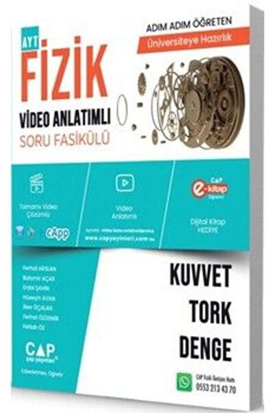Çap Yayınları Çap Fizik Kuvvet Tork Denge Konu Anlatımlı Soru Bankası