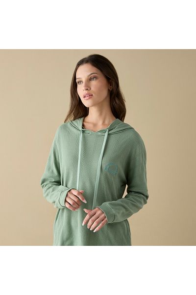 FAV Waffle Textured Long Sleeves Hoodie with Elasticated Joggers Set