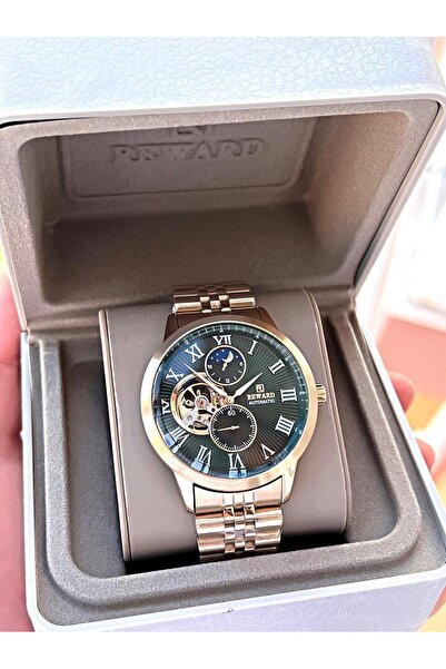 Reward Tam Otomatik Çelik Kordon Tasarım Kadran 5 Atm Suya Dayaknıklı Erkek K...