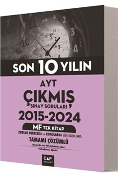 Çap Yayınları Çap Yayınları AYT MF Tek Kitap Son 10 Yılın Çıkmış Soruları