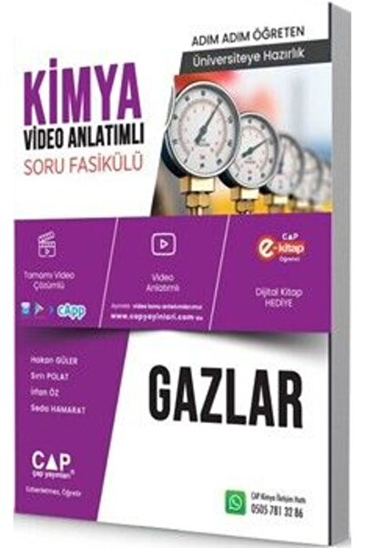 Çap Yayınları Çap Yayınları Üniversiteye Hazırlık Kimya Gazlar Konu Anlatımlı...