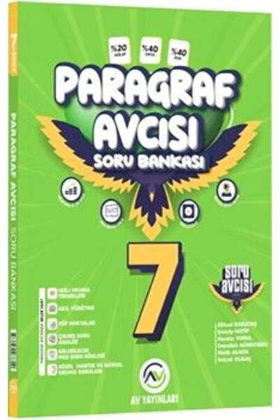 AV YAYINLARI Av Yayınları 7. Sınıf Paragraf Soru Avcısı Soru Bankası