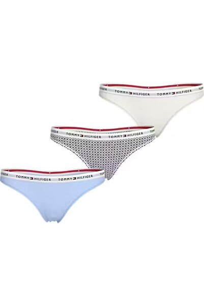 Tommy Hilfiger Kadın 3 PACK THONG (EXT. SIZES) Thong