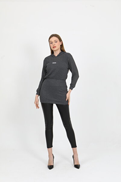 qualajeans Kadın Kapşonlu Tunik Elbise