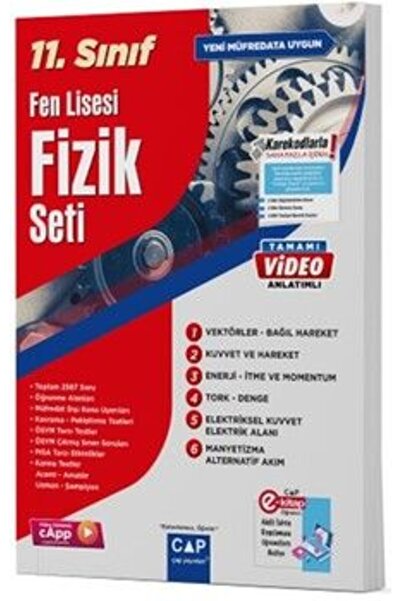 Çap Yayınları Çap 11. Sınıf Fen Lisesi Fizik Seti