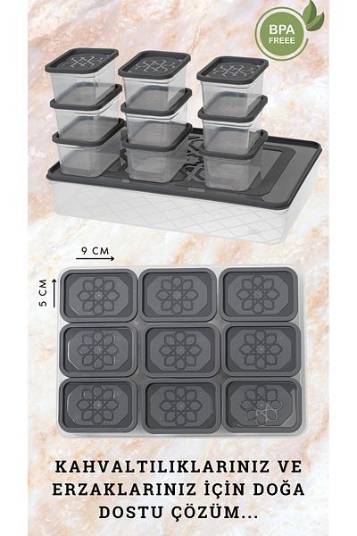 BAGER MARKET Comfera 10 Piece Leakproof, Plastic Breakfast Set, Storage Container, Freezer Container