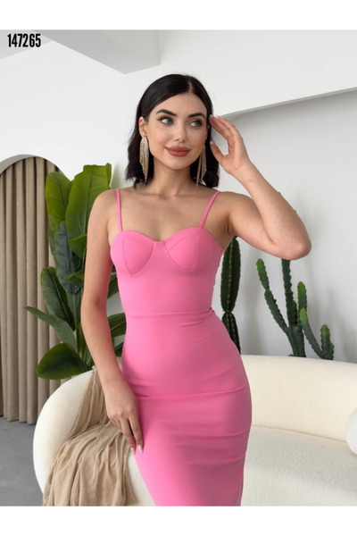 JANES Red Midi Dress with Gathered Hem, Stylish Special Occasion Dress