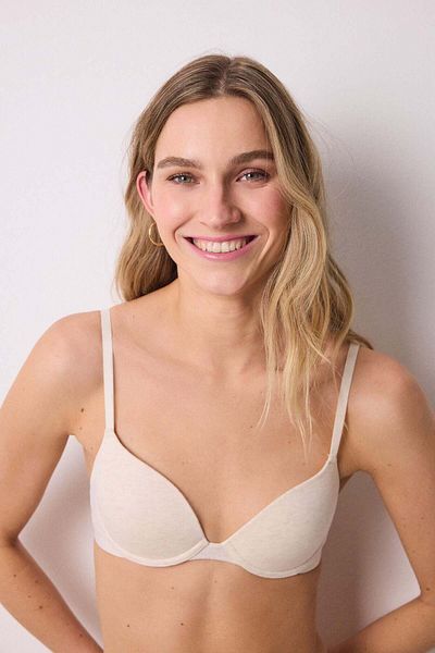 Women'secret BEAUTIFUL classic bra in ivory cotton