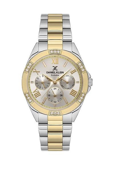 Daniel Klein Dk.1.13607-3 Functions Active Metal-Gold Women's Wristwatch