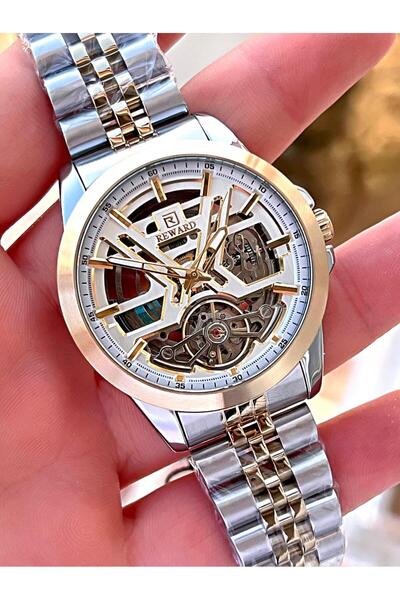 Reward Rwd.13 Reward Tam Otomatik Çelik Kordon İskelet Kadran 3Atm Suya Dayan...