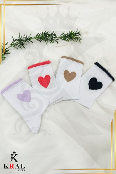 KRAL SOCKS Дамски (4 чифта) комплект памучни чорапи Quarter Sock с меки сърцевини, устойчиви на пот