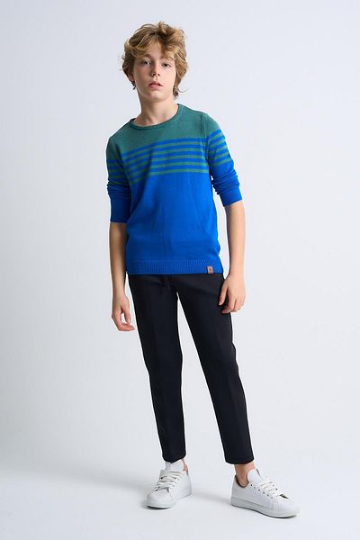 ALEXANDERGARDI Pulover pentru copii cu gât crew (C23-7102)